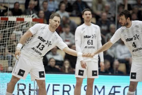 Odense EHF Cup mens handball GOG THW Kiel Arena Funen in Odense on March 3, 2019 fight ends 22 26 Steffen Weinhold 13 Hendrik Pekeler 61 and Domagoj Duvnjak 4 Photo Robert Wengler Odense Denmark,  Copyright: ©RobertxWengler RobertxWenglerx COP107 spdk20190303-174216-L