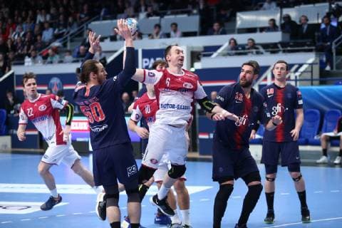 Maxim Babichev (Zaporozhye) HANDBALL : VELUX EHF Champions League - 14eme journee - Paris Saint-Germain HB vs HC Motor Zaporozhye - 03 03 2019 KevinDomas Panoramic 