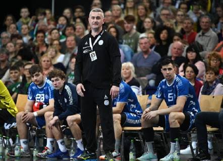 Gummersbach coach Denis Bahtijarevic at the game SC DHfK Leipzig vs. VfL Gummersbach Handball 1 League 03 03 19 SC DHfK Leipzig vs. VfL Gummersbach Handball 1 League 03 03 19 Leipzig Copyright: xEIBNER ChristianxModlax EP_CMA