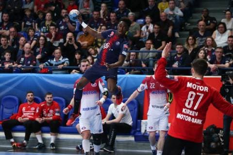 Adama Keita (Paris) HANDBALL : VELUX EHF Champions League - 14eme journee - Paris Saint-Germain HB vs HC Motor Zaporozhye - 03 03 2019 KevinDomas Panoramic 