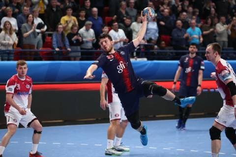 Edouard Kempf (Paris) HANDBALL : VELUX EHF Champions League - 14eme journee - Paris Saint-Germain HB vs HC Motor Zaporozhye - 03 03 2019 KevinDomas Panoramic 