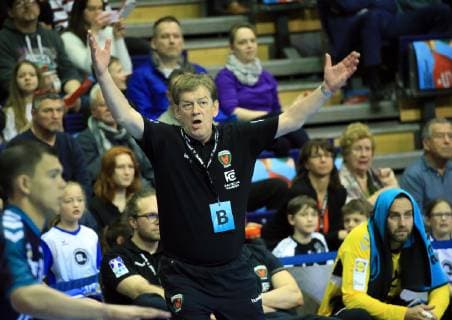GER Europapokal FUECHSE BERLIN VS BM Logrono La Rioja 03 03 2019 Max Schmeling Halle Berlin GER Europapokal FUECHSE BERLIN VS BM Logrono La Rioja DHB regulations prohibit any use of photographs as image sequences and or quasi video in picture Head Coach Velimir Petkovic Fuechse Berlin nordphotox xEngler nph00076