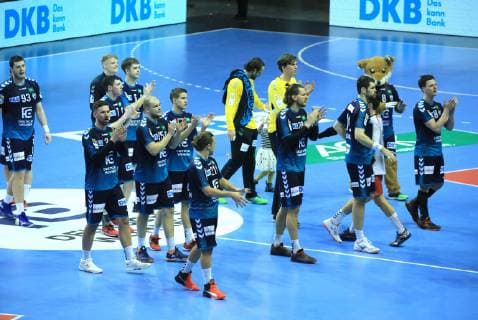 GER European Cup FUECHSE BERLIN VS BM Logrono La Rioja 03 03 2019 Max Schmeling Halle Berlin GER European Cup FUECHSE BERLIN VS BM Logrono La Rioja DHB regulations prohibit any use of photographs as image sequences and or quasi video in picture fox player nordphotox xEngler nph00076