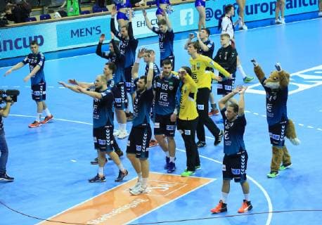GER European Cup FUECHSE BERLIN VS BM Logrono La Rioja 03 03 2019 Max Schmeling Halle Berlin GER European Cup FUECHSE BERLIN VS BM Logrono La Rioja DHB regulations prohibit any use of photographs as image sequences and or quasi video in picture fox player nordphotox xEngler nph00076