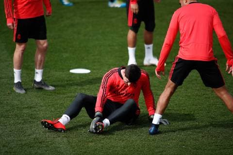 March 4, 2019 - Valdevebas, MADRID, SPAIN - Thibaut Courtois of Real Madrid during the Real Madrid s training season one day before of UEFA Champions League football match between Real Madrid and Ajax, at Ciudad Deportiva Valdebebas, Madrid, Spain. March 4, 2019. Soccer: Champions League - Real Madrid training day - ZUMAa181 20190304_zaa_a181_032 Copyright: xAFP7x