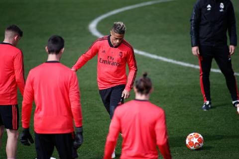 March 4, 2019 - Valdevebas, MADRID, SPAIN - Mariano of Real Madrid during the Real Madrid s training season one day before of UEFA Champions League football match between Real Madrid and Ajax, at Ciudad Deportiva Valdebebas, Madrid, Spain. March 4, 2019. Soccer: Champions League - Real Madrid training day - ZUMAa181 20190304_zaa_a181_030 Copyright: xAFP7x