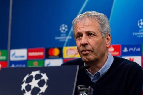 Dortmund Germany 04 03 2019 UEFA Champions League 2018 19 Season Round of 16 Borussia Dortmund Tottenham Hotspur Training and press conference Borussia Dortmund coach Lucien Favre BVB at the press conference DeFodi053