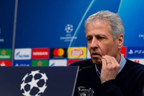 Dortmund Germany 04 03 2019 UEFA Champions League 2018 19 Season Round of 16 Borussia Dortmund Tottenham Hotspur Training and press conference Borussia Dortmund coach Lucien Favre BVB at the press conference DeFodi053
