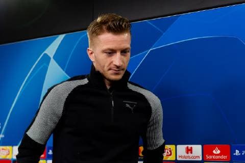 Dortmund Germany 04 03 2019 UEFA Champions League 2018 19 Season Round of 16 Borussia Dortmund Tottenham Hotspur Training and press conference Borussia Dortmund Marco Reus BVB at the press conference DeFodi053