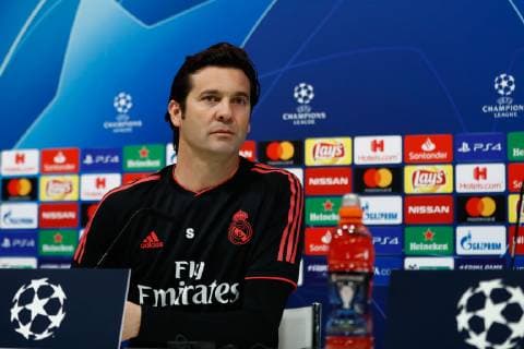 March 4, 2019 - Valdevebas, MADRID, SPAIN - Santiago Solari, coach of Real Madrid, during the Real Madrid s press conference PK Pressekonferenz one day before of UEFA Champions League football match between Real Madrid and Ajax, at Ciudad Deportiva Valdebebas, Madrid, Spain. March 4, 2019. Soccer: Champions League - Real Madrid press conference - ZUMAa181 20190304_zaa_a181_058 Copyright: xAFP7x