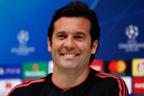 March 4, 2019 - Valdevebas, MADRID, SPAIN - Santiago Solari, coach of Real Madrid, during the Real Madrid s press conference PK Pressekonferenz one day before of UEFA Champions League football match between Real Madrid and Ajax, at Ciudad Deportiva Valdebebas, Madrid, Spain. March 4, 2019. Soccer: Champions League - Real Madrid press conference - ZUMAa181 20190304_zaa_a181_059 Copyright: xAFP7x