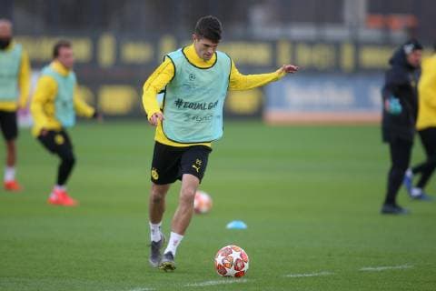 Soccer 1 Bundesliga Season 2018 2019 04 03 2019 Final training Borussia Dortmund Christian Pulisic Borussia Dortmund Copyright: xKirchnerx