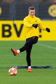 Dortmund Germany 04 03 2019 UEFA Champions League 2018 19 Season Round of 16 Borussia Dortmund Tottenham Hotspur Training Borussia Dortmund Marco Reus BVB in action DeFodi053