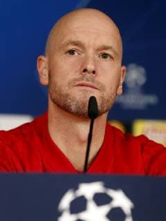 Ajax coach Erik ten Hag during a training session prior to the UEFA Champions League round of 16 match between Real Madrid and Ajax Amsterdam at the Santiago Bernabeu stadium on March 04, 2019 in Madrid, Spain UEFA Champions League 2018 2019 xVIxVIxImagesx xMauricexvanxSteenxIVx 13817677