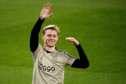 Ajax s De Jong participates in a training session at the Santiago Bernabeu stadium, in Madrid, Spain, 04 March 2019. Ajax will face Real Madrid during the UEFA Champions League round of 16 second leg match on 05 March 2019 at Santiago Bernabeu stadium. Ajax s training session !ACHTUNG: NUR REDAKTIONELLE NUTZUNG!  Copyright: xMariscalx GRAF8522 20190304-636873292298247569