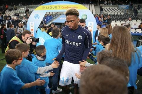 ECHAUFFEMENT - 14 CLINTON NJIE (OM) FOOTBALL : Marseille vs Saint Etienne - Ligue 1 Conforama - 03 03 2019 FEP Panoramic 