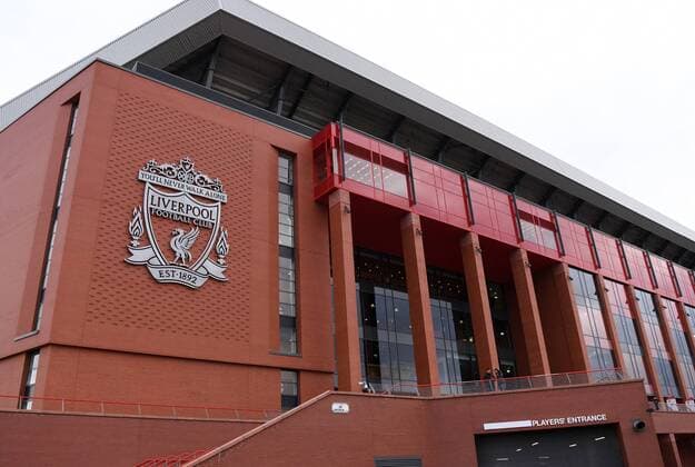 FOOTBALL CHAMPIONS LEAGUE SAISON 2018 2019 ACHTELFINAL HINSPIEL FC Liverpool FC Bayern Muenchen 19 02 2019 Exterior view main tribune of FC Liverpool in Anfield stadium