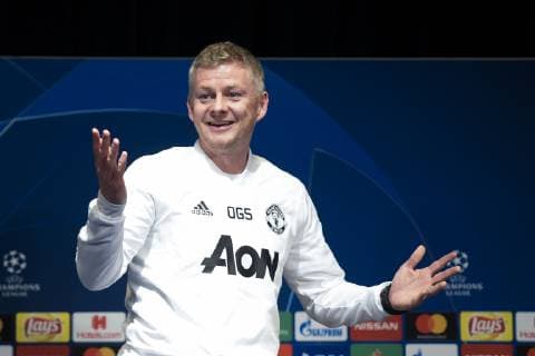 Ole Gunnar Solskjaer - entraineur (Man Utd) FOOTBALL : Conference de pressse Manchester Utd UEFA Champions league - J-1 - Paris - 05 03 2019 JBAutissier Panoramic 