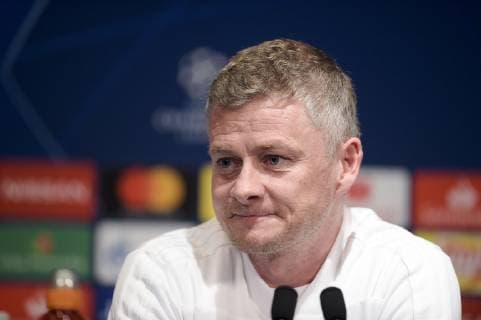 Ole Gunnar Solskjaer - entraineur (Man Utd) FOOTBALL : Conference de pressse Manchester Utd UEFA Champions league - J-1 - Paris - 05 03 2019 JBAutissier Panoramic 