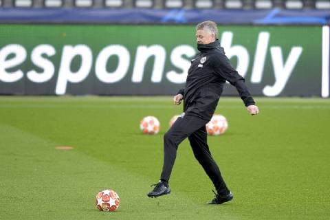 Entrainement des joueurs de Manchester United ManU Ole Gunnar Solskjaer - entraineur (Man Utd) FOOTBALL : Entrainement Manchester Utd - UEFA Champions league - J-1 - Paris - 05 03 2019 JBAutissier Panoramic 