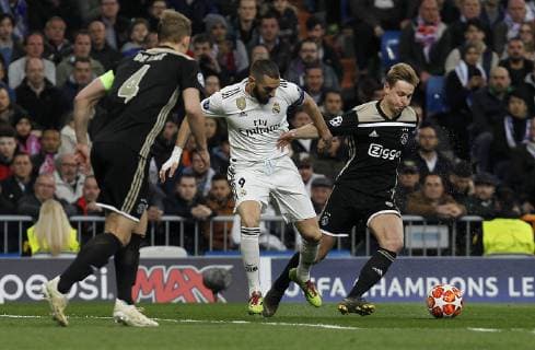 Soccer match between Real Madrid vs Ajax of the Champions League 2018 2019 held at the Santiago Bernabeu stadium in Madrid Photo Jose Cuesta 261 Cordon Press Cordon Press Press  xJosexLuisxCuestax xx