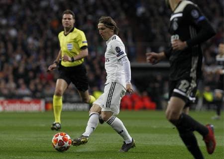 Soccer match between Real Madrid vs Ajax of the Champions League 2018 2019 held at the Santiago Bernabeu stadium in Madrid Photo Jose Cuesta 261 Cordon Press Cordon Press,  xJosexLuisxCuestax xx