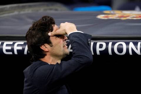 Real Madrid s head coach Santiago Solari reacts during a UEFA Champions League round of 16 second leg match between Real Madrid and Ajax at the Santiago Bernabeu stadium in Madrid, Spain, 05 March 2019. Real Madrid vs Ajax !ACHTUNG: NUR REDAKTIONELLE NUTZUNG!  Copyright: xJuanJoxMartínx GRAF9232 20190305-636874175223546951