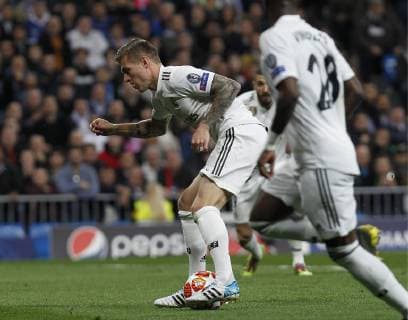 Soccer match between Real Madrid vs Ajax of the Champions League 2018 2019 held at the Santiago Bernabeu stadium in Madrid Photo Jose Cuesta 261 Cordon Press Toni Kroos Cordon Press,  xJosexLuisxCuestax xx