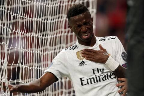 Vinicius Junior of Real Madrid during the UEFA Champions League round of 16 match between Real Madrid and Ajax Amsterdam at the Santiago Bernabeu stadium on March 05, 2019 in Madrid, Spain UEFA Champions League 2018 2019 xVIxVIxImagesx xMauricexvanxSteenxIVx 13823186