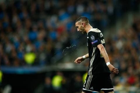 March 5, 2019 - Madrid, MADRID, SPAIN - Benjamin Van Leer of Ajax celebrates a goal during the UEFA Champions League football match played between Real Madrid and Ajax at Santiago Bernabeu Stadium, Madrid, Spain, on March 5, 2019. Soccer: Champions League - Real Madrid v Ajax - ZUMAa181 20190305_zaa_a181_058 Copyright: xAFP7x