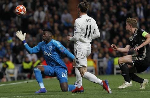 Soccer match between Real Madrid vs Ajax of the Champions League 2018 2019 held at the Santiago Bernabeu stadium in Madrid Photo Jose Cuesta 261 Cordon Press Gareth Bale Cordon Press,  xJosexLuisxCuestax xx