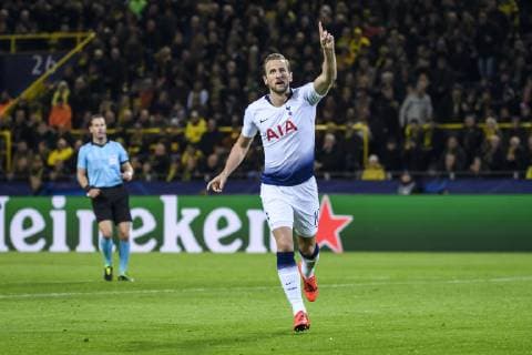 05 03 2019 xkvx Football UEFA Champions League Borussia Dortmund Tottenham Hotspur emspor v l Goal celebration celebrate the goal to 0 1 by Harry Kane Tottenham Hotspur DFL DFL REGULATIONS PROHIBIT ANY USE OF PHOTOGRAPHS as IMAGE SEQUENCES and or QUASI VIDEO Dortmund