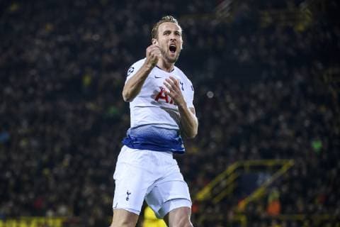 05 03 2019 xkvx Football UEFA Champions League Borussia Dortmund Tottenham Hotspur emspor v l Goal celebration celebrate the goal to 0 1 by Harry Kane Tottenham Hotspur DFL DFL REGULATIONS PROHIBIT ANY USE OF PHOTOGRAPHS as IMAGE SEQUENCES and or QUASI VIDEO Dortmund