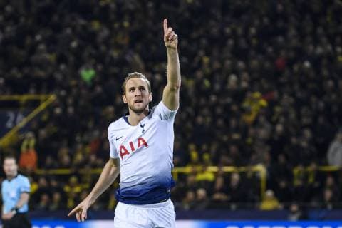 05 03 2019 xkvx Football UEFA Champions League Borussia Dortmund Tottenham Hotspur emspor v l Goal celebration celebrate the goal to 0 1 by Harry Kane Tottenham Hotspur DFL DFL REGULATIONS PROHIBIT ANY USE OF PHOTOGRAPHS as IMAGE SEQUENCES and or QUASI VIDEO Dortmund