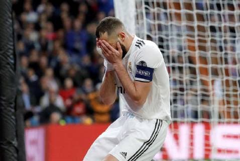 Real Madrid s Karim Benzema during a UEFA Champions League round of 16 second leg match between Real Madrid and Ajax at the Santiago Bernabeu stadium in Madrid, Spain, 05 March 2019. Real Madrid vs Ajax !ACHTUNG: NUR REDAKTIONELLE NUTZUNG!  Copyright: xJuanJoxMartinx GRAF9377 20190305-636874216085529547