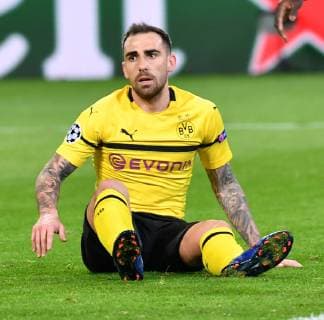 Football Champions League Round of 16 Borussia Dortmund Tottenham Hotspur on 05 03 2019 at Signal Iduna Park in Dortmund Paco Alcacer Dortmund DFL Regulations prohibit any use of photographs as image sequences and or quasi video xMNx