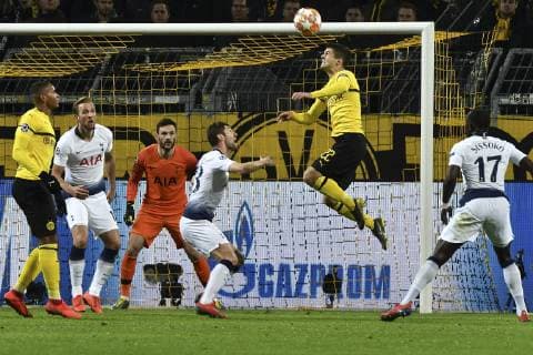 GER CL Borussia Dortmund vs. Tottenham Hotspur 05 03 2019 Signal Iduna Park Dortmund GER CL Borussia Dortmund vs. Tottenham Hotspur DFL regulations prohibit any use of photographs as image sequences and or quasi video in picture Strafraumszene Torchance von Christian Pulisic 22 Borussia Dortmund nph Mauelshagen nph00321