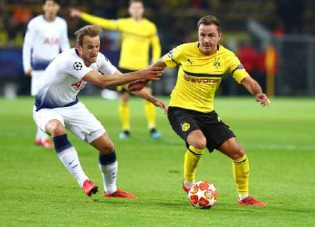 Tuesday 05 03 2019 Season 2018 2019 UEFA Champions League Round of sixteen return at Signal Iduna Park Dortmund BVB 09 Borussia Dortmund Tottenham Hotspur Harry Kane TOT v Mario Götze BVB v l