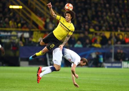 Tuesday 05 03 2019 Season 2018 2019 UEFA Champions League Round of sixteen return at Dortmunder Signal Iduna Park BVB 09 Borussia Dortmund Tottenham Hotspur Axel Witsel BVB vs Harry Kane TOT v l