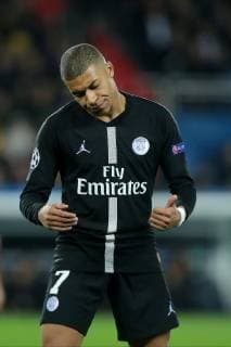 Paris France 06 03 2019 UEFA Champions League 2018 19 Season Round of 16 2nd leg Round of 16th round Paris Saint Germain Manchester United Kylian Mbappe PSG gesticulated gesture DeFodi541