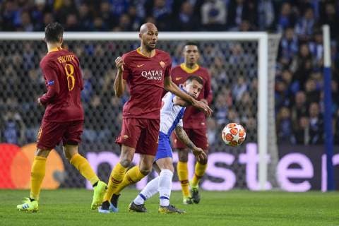 Photo Fabio Rossi AS Roma LaPresse 06 03 2019 Oporto (POR) Soccer Porto - Roma Champions League 2018 2019 2018 2019 - Estadio Do Dragao In the pic: Steven Nzonzi  Copyright: xLaPresse ASxRoma FabioxRossix