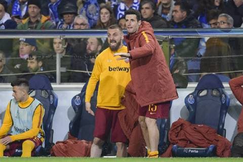 Photo Fabio Rossi AS Roma LaPresse 06 03 2019 Oporto (POR) Soccer Porto - Roma Champions League 2018 2019 2018 2019 - Estadio Do Dragao In the pic: Daniele De Rossi, Ivan Marcano  Copyright: xLaPresse ASxRoma FabioxRossix