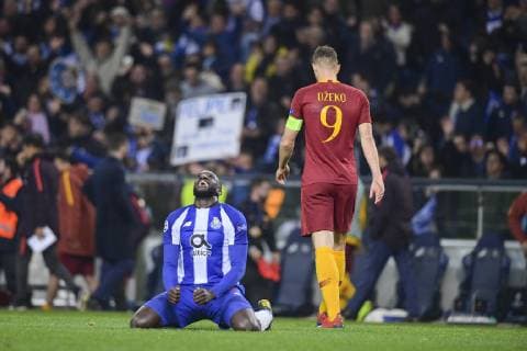 Photo Fabio Rossi AS Roma LaPresse 06 03 2019 Oporto (POR) Soccer Porto - Roma Champions League 2018 2019 2018 2019 - Estadio Do Dragao In the pic: Edin Dzeko disappointed  Copyright: xLaPresse ASxRoma FabioxRossix