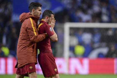 Photo Fabio Rossi AS Roma LaPresse 06 03 2019 Oporto (POR) Soccer Porto - Roma Champions League 2018 2019 2018 2019 - Estadio Do Dragao In the pic: Alessandro FLorenzi, Lorenzo Pellegrini  Copyright: xLaPresse ASxRoma FabioxRossix