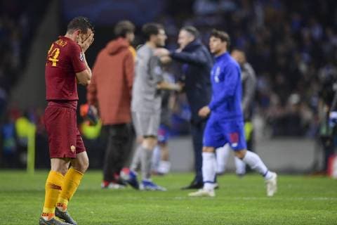 Photo Fabio Rossi AS Roma LaPresse 06 03 2019 Oporto (POR) Soccer Porto - Roma Champions League 2018 2019 2018 2019 - Estadio Do Dragao In the pic: Alessandro Florenzi disappointed  Copyright: xLaPresse ASxRoma FabioxRossix