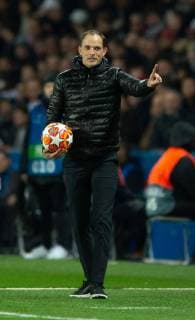 Paris Saint-Germain v Manchester United ManU UEFA Champions League Paris Saint-Germain manager Thomas Tuchel remonstrates with the refereeÕs assistant during the UEFA Champions League match at Parc des Princes, Paris Content Not Available For UK Newspapers Copyright: xRussellxHartx FIL-12959-0122