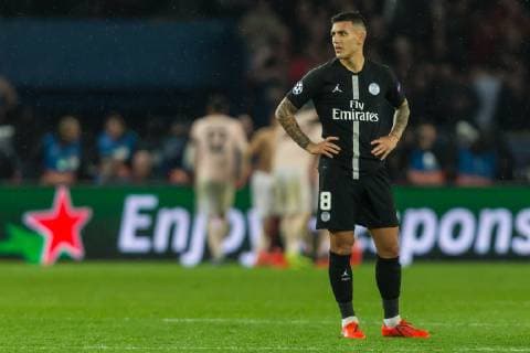 Paris France 06 03 2019 UEFA Champions League 2018 19 Season Round of 16 2nd leg Round of 16th finals Paris Saint Germain Manchester United Leandro Paredes PSG defrosts DeFodi541