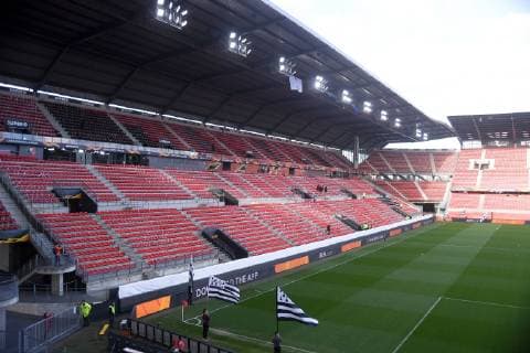 ILLUSTRATION - TRIBUNES FOOTBALL : Rennes vs Arsenal - Ligue Europa - 07 03 2019 FEP Panoramic 