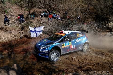 Polish Lukasz Pieniazek drives his Ford RC2 during the test round of the circuit during the 16th Guanajuato-Mexico Rally, in Guanajuato, Mexico, 07 March 2019. 16th Guanajuato Rally in Mexico !ACHTUNG: NUR REDAKTIONELLE NUTZUNG!  Copyright: xFranciscoxGuascox AME4054 20190307-636875967437112110