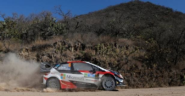 Estonian driver Ott Tanak and co-driver Martin Arveoja in their Toyota Gazoo Racing WRT during the first stage of the XVI Rally Guanajuato Mexico, between El Chocolate and Silao, in Leon, Guantajo, Mexico. XVI Rally Guanajuato México !ACHTUNG: NUR REDAKTIONELLE NUTZUNG!  Copyright: xFranciscoxGuascox AME4648 20190308-636876765160350254